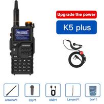 1PC UV-K5PLUS Amateur Radio, Baofeng K5PLUS 10W Outdoor Dual-Band Walkie-Talkie Handheld Radio, Used for Long-Distance Communica USB Plug