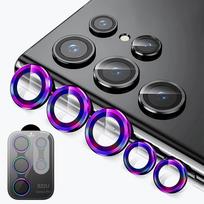 Fotoaparato objektyvo apsauga Samsung S24 Ultra S23 Ultra S22 S24 Plus 9H grūdinto stiklo ekrano apsauginis dangtelis plėvelė metalinis žiedas dangtelis S23 Ultra(5G)&Tempered glass gray
