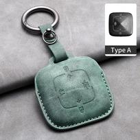 Leather Car Key Case for ZEEKR 001 X Keys Remote Cover Car-styling Holder Shell Protect Accessories Auto Parts Interior Products gray