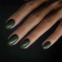 24 Pcs Long French Acrylic Press On Nails Glossy Red Full Cover Artificial False Nail Tips Removable Manicure Supplies brown