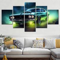5 Vnt Sienos meno Paveikslai Plakatas Automobilio Piešinys Peizažas Namų Dekoras Spaudinys Automobilio Tapetas Interjero Kūriniai Svetainė 40X60 40X80 40X100CM black