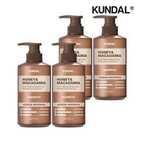 KUNDAL Honey & Macadamia Nature Shampoo Acacia Moringa 500ml x4 beige