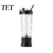 Rankinis maistinis maišytuvas baltyminiams kokteiliams, nešiojama stiklinė, USB greitas įkrovimas, asmeninio dydžio sulčiaspaudė, 600 ml talpa, geometrinė tekstūra, nerūdijančio plieno dovanos juoda