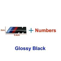 ABS Automobilio Galinės Bagažinės Emblema Lipdukas M BMW M logotipui 525i 630i 530i 330i 140i 235i 760i 135i 540i 550i 340i 240i M525i black