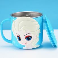Disney Puodelis Nerūdijančio Plieno Vidus Nuimamas Vandens Puodelis Apsauga Nuo Nudegimo ir Nevarvantis Pieno Kavos Puodelis Su Padala Nešiojamas Daugkartinio Naudojimo Puodelis 260ml