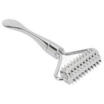 Metal Massage Roller Promote Circulation Muscle Relaxing Acupuncture Roller for Finger Hand Neck white