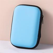 Travel Zipper Hard Case For Playing Cards Board Game Kids Fan Entertainment Card Holder Mini Storage Bag Portable Protective mėlyna