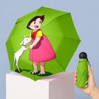 Heidi (14) Lauko skėtis, puikiai tinkantis paplūdimio kelionėms, kelionėms į nuotykius ir visų sezonų lauko veiklai Five-fold umbrella pink