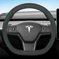 for Tesla Model 3 Y S 2012 2013 2016 2017 2020 2021 - 2024 Car Steering Wheel Cover PU Leather 9Colors Non-slip Auto Accessories gray