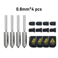 Replacement Nozzle For Anycubic Kobra S1 Max Silicone Sleeve Nozzle Wiper 0.25/0.4/0.6/0.8 Hardened Steel Extruder Hotend Nozzle