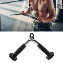 Triceps Pushdown Bar, Home Gym Pulley Cable Machine Attachment for Systems Weight black