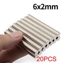 6x2mm Super Stiprus Neodimio Magnetas N35 NdfeB Nuolatinis Magnetinis imanes Apvalūs Galingi Magnetai Šaldytuvo Magnetas