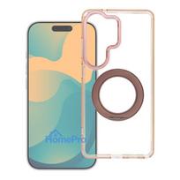 Case for Samsung S26 Frame Circle Stand compatible with MagSafe gold