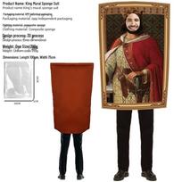 Mona Lisa & The Scream Cosplay Costumes - Funny Halloween Party Performance Outfits Adult One Size brown