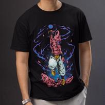 Majin Buu Cosmic Aura T-Shirt | Dragon Ball Z Inspired Tee 4XL black