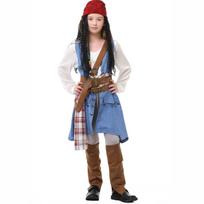 S-XXL halloween medieval caribbean pirates cosplay pirate captain party costume XL gray