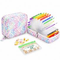 with14 Zippered Pouches Pill Pouch Organizer Waterproof Medicine Box Bag  Daily Travel 04