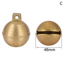 38/43/48mm(3Size) Cow Sheep Horse Copper Bells Grazing Bells Livestock Animal Husbandry Brass Bell Cow Copper Bell Sound Loud
