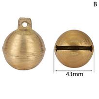 38/43/48mm(3Size) Cow Sheep Horse Copper Bells Grazing Bells Livestock Animal Husbandry Brass Bell Cow Copper Bell Sound Loud