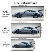 Large Blue Sports Car Design Gaming Mouse Pad Anti-Slip Rubber Base Extended Desk Mat for Gamer Office Use Computer Accessories 700x400x2mm