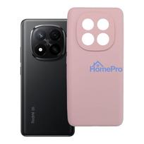 Case for Xiaomi Redmi Note 14 PRO PLUS 5G Silicone 2mm (camera protection) powder pink