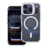 Case for iPhone 15 PRO MAX Lens Mag Cover compatible with MagSafe white