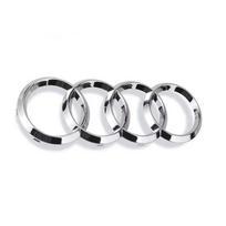 4 Rings ABS Car Front Hood Emblem Bonnet Rear Logo For new A3 A4 B8 8P A6 C7 A5 Q5 B7 B6 B9 SLINE QUTTRO RS Q3 Q7 S3 S4 S5 S6 Front 249mmX85mm