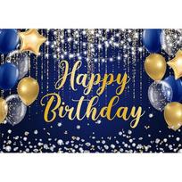 10x8ft Happy Birthday Decorations Backdrop Banner, Glitter Birthday Backdrop ... 90.6x70.8inch/230*180cm
