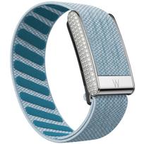 Tik WHOOP 5.0 Crystal laikrodžio dirželis Nailoninis su W logotipu Apyrankė Austa Elastinga Blizganti Deimantinė Sportinė Pakeičiama Apyrankė For WHOOP 5.0 gray