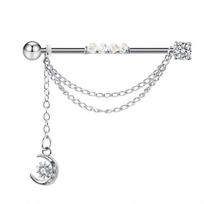 Piercing Jewelry Industrial Barbell Earring Long Ear Stud Ear Bone Stud Cartilage Stud Earrings G