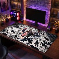 Big Mouse PadDandadan Extended Soft Desk Mat Gaming Office Computer Table Decor Mat 30cmx60cm purple