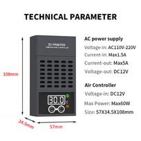 Mini Heater for ELEGOO,ANYCUBIC,CREALITY LCD DLP Resin LCD 3D Printer Temperature Controller Heating Thermostat Temp Control US plug