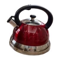 Top Loud Whistling Kettle, 3L Teapot, Boiling Cookware ware Water Kettle Anti Scald for Gas s raudona