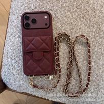 Caviar Texture Card Slot Phone Case IPhone 14 13 Pro Max Luxury Leather Cover With 17 Slots Shockproof Protector iPhone 17 Air