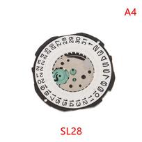 Sl25/Sl28/Sl68 Kvarcinio laikrodžio mechanizmo keitimas 3 rodyklės Dvejomis kalbomis Dvigubas kalendorius Laikrodžio remonto priedai laikrodininkui as the picture white