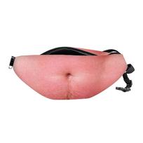 Novelty Realistic Fanny Pack Funny Fake Waist Bag for Costume Parties and Pranks One Size rožinė