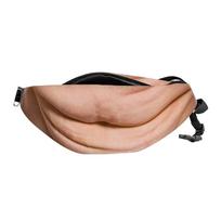 Novelty Realistic Fanny Pack Funny Fake Waist Bag for Costume Parties and Pranks One Size beige