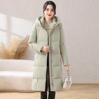 Fengxun Women's Long Hooded Down Jacket 155
