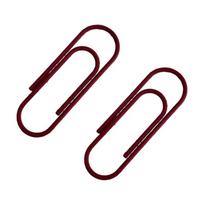 2Pcs Vibrant Color Quality Binders Clip Fashion Paper Clips Set Document Clips Pack School Office Crafting Supplies raudona