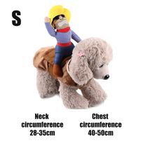 1Pc Pet Dog Cowboy Rider Clothes with Hat Cute Suit for Halloween Chrismas Festival Party Decorations Puppy Dogs Cosplay Costume s gray