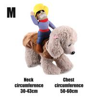 1Pc Pet Dog Cowboy Rider Clothes with Hat Cute Suit for Halloween Chrismas Festival Party Decorations Puppy Dogs Cosplay Costume m