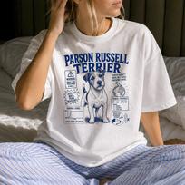 Funny Parson Russell Terrier Shirt - Retro Dog Gift - Sarcastic Parson Russell Terrier Clothing 110 white