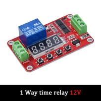 Multi-Function Time Delay Relay Module, LED Digital Timer with Trigger Switch, DC 1/11/11V 11A for Delay/Locking/Cycle Timing