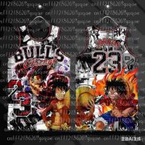 2026 New Anime One Piece Special Design Giannis Antetokounmpo #34 Basketball Jersey Kids 3D Printed Men's Casual Vest 4XL white