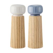 Natural Wooden Spices Grinder And Dispenser With Ceramic Mechanism For Cooking Seasoning Bottle Kitchen Accessories