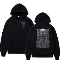 2026 Game Bloodborne Fans Print Hoodie Men's Vintage Fashion Long Sleeve Sweatshirt Unisex Game Player Clothing Hoody Streetwear XL black