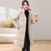 Women's Hooded Mid-Length Down Jacket 155