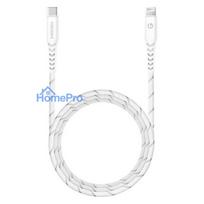 Energea NyloFlex Lightning to USB-C 1.5m White