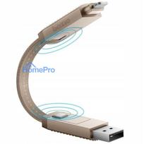 Energea Bazic GoCharge Alucable 4in1 USB-A / USB-C to USB-C / Lightning 15cm Gold