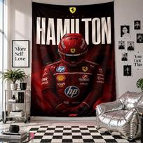 Lewis Hamilton Wall Tapestry Home Decor Wall Hanging Cloth for Bedroom Living Room Background 100cmx150cm